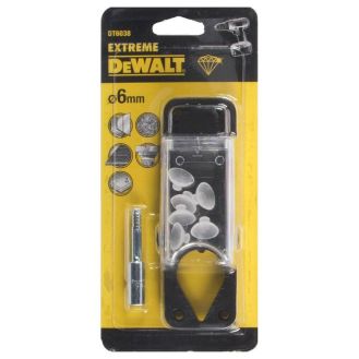 Burghiu diamantat EXTREME DeWALT DT6038, pentru placi ceramice, 6 mm, coada cilindrica