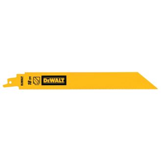 Set 5 lame fierastrau sabie Dewalt DT90388, 228 mm, 18 TPI, pentru metal