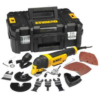 Masina multifunctionala electrica Dewalt DWE315KT, 300 W, cu accesorii in valiza de transport TSTAK