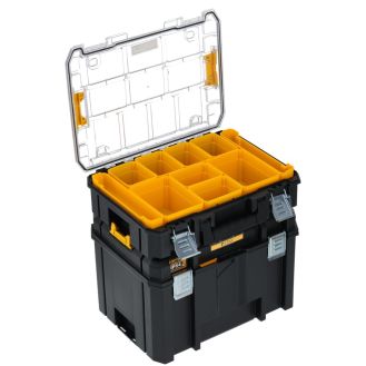 Pachet cutie adanca si organizator DeWalt DWST83520-1, TSTAK®, IP54