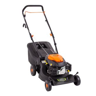 Masina de tuns gazonul pe benzina Greenfield G-MTG400-T6, 3.46 cp, 146 cmᶟ, 40 cm latime lucru, 6 trepte taiere, sac colector 40 l 