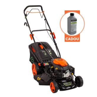Masina de tuns gazonul pe benzina Greenfield G-MTG461ARW-T6, 3.46 cp, 146 cmᶟ, 457 mm, 7 trepte taiere, 60 l sac colector