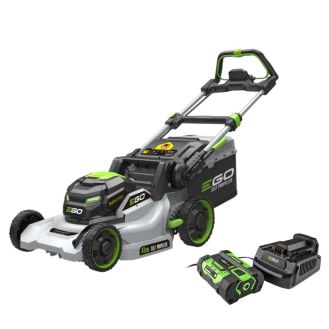 Set masina electrica de tuns gazon Ego Power LM1712E-SP, cu acumulator Li-Ion 56 V/4.0 Ah, autopropulsata, 42 cm, incarcator