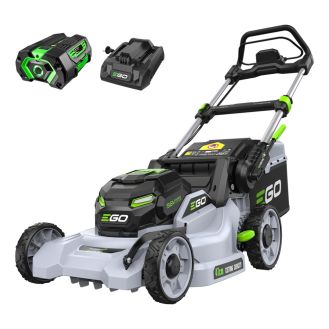 Set masina electrica de tuns gazon Ego Power LM1912E, 47 cm, cu acumulator Li-Ion 56 V/4 Ah, incarcator