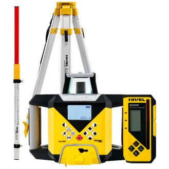 Nivela laser rotativa cu linii Nivel System NL720R DIGITAL SET SJJ1 LS24, fascicul rosu, maxim 600m, acumulator 7,4 V, trepied aluminiu profesional, stadie telescopica 2,4 m