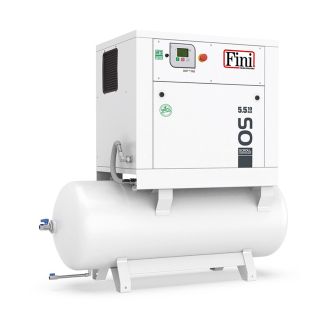 Compresor aer Fini OS 2.2-08-270, butelie aer 270 l, 2.2 kW, 8 bar, 250 l/min aer refulat