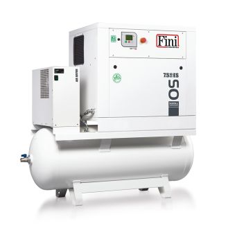 Compresor aer Fini OS 7.5-08-500 ES, butelie aer 500 l, 7.5 kW, 8 bar, 830 l/min aer refulat, uscator incorporat