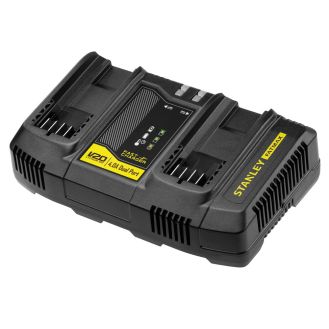Incarcator rapid cu 2 porturi Stanley Fatmax V20 SFMCB24, 4A, 18V