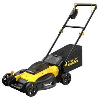 Masina de tuns gazon Stanley® FATMAX® V20 SFMCMW2651B, compatibila cu 2 acumulatori 18 V, 51 cm 