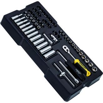 Set 60 piese insurubare Stanley STMT1-74175, antrenoare si accesorii 1/4" in modul pentru sertare