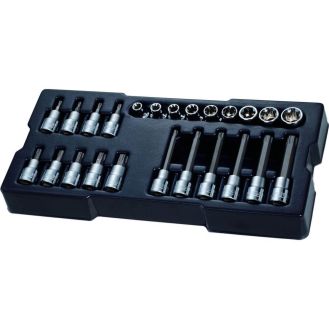 Set 24 capete insurubare torx Stanley STMT1-74176, antrenare 1/2", in modul pentru sertare