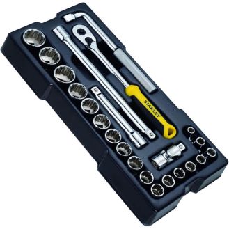 Set 23 piese insurubare Stanley STMT1-74726, antrenoare si accesorii 1/2" in modul pentru sertare