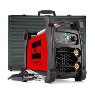 Invertor sudura  MMA Telwin TECHNOLOGY186MPGEXT_ACX_NEW, 160 A, electrozi 1.6-4  mm, valiza aluminiu, cu accesorii si afisaj