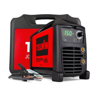 Invertor sudura  MMA Telwin TECNICA171SACX_PC, 150 A, electrozi 1.6-4  mm, cu accesorii si valiza de transport