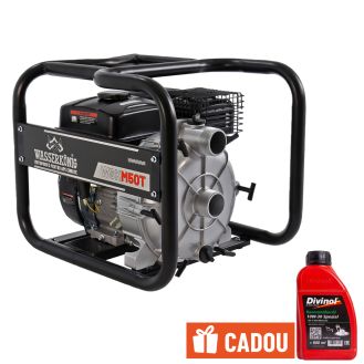 Motopompa 2" pentru apa murdara Wasserkonig WSKM50T, maxim 30 m³/ora , inaltime refulare max 30 m, motor euro V, benzina, putere 7 CP