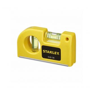 Nivela de buzunar Stanley 0-42-130, 85 mm, 2 fiole, magnetica