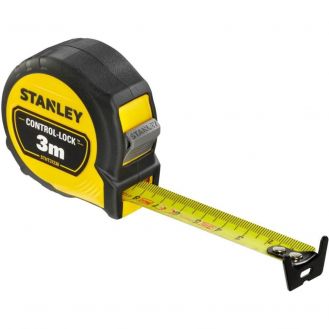 Ruleta CONTROL-LOCK™ Stanley STHT37230-0, 3 m / 19 mm, cu protectie de cauciuc, in sistem metric, blister